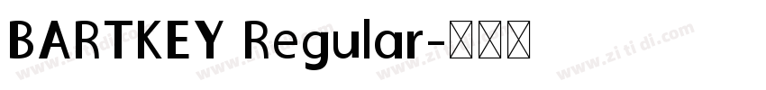 BARTKEY Regular字体转换